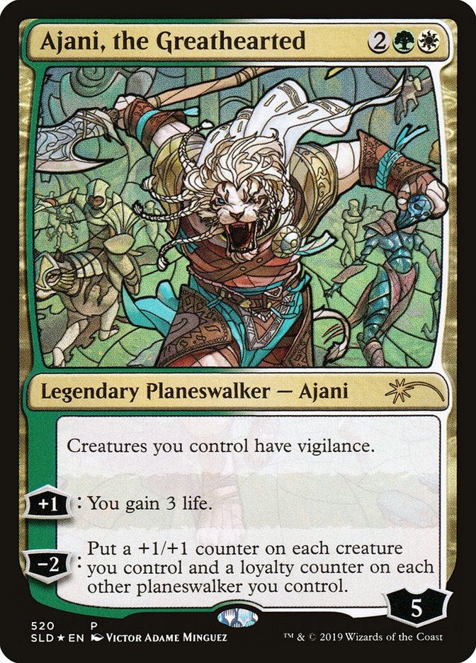 Ajani, the Greathearted (Stained Glass) [Secret Lair Drop Promos] - Evolution TCG