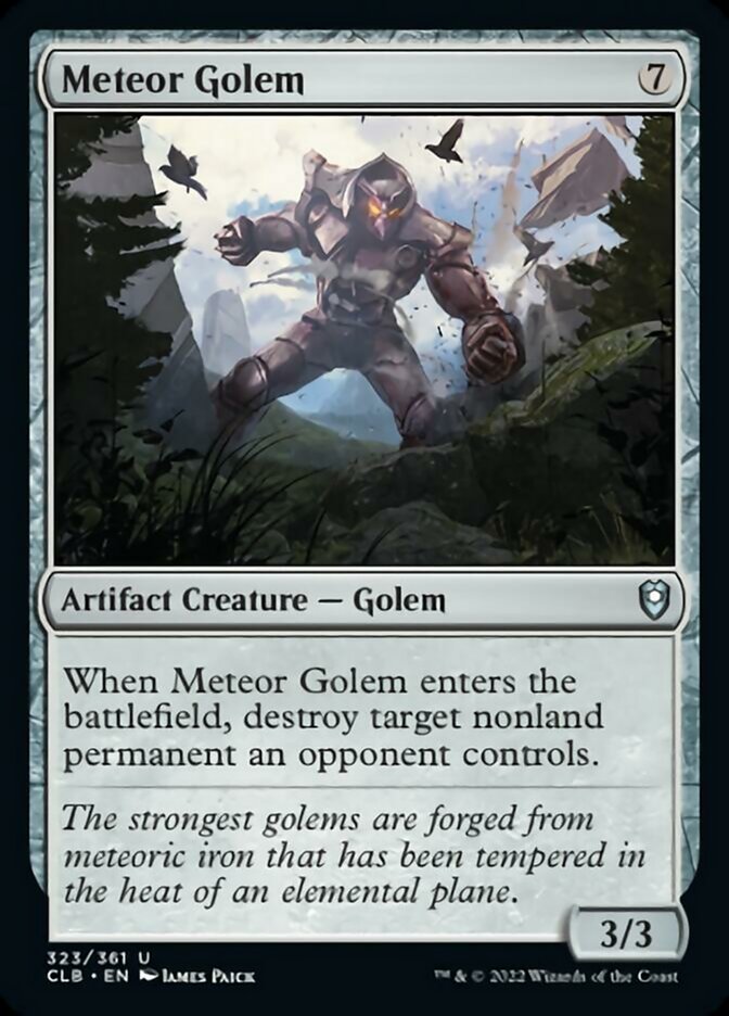Meteor Golem [Commander Legends: Battle for Baldur's Gate] - Evolution TCG