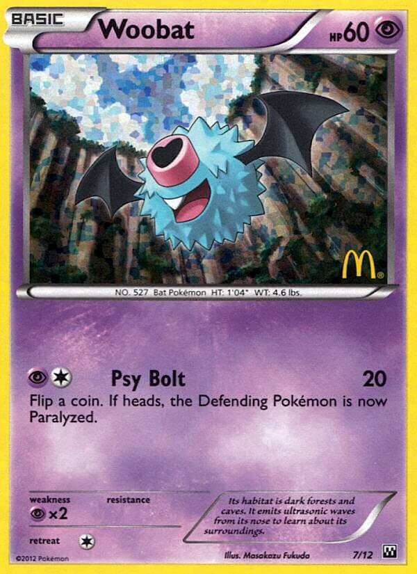 Woobat (7/12) [McDonald's Promos: 2012 Collection] - Evolution TCG