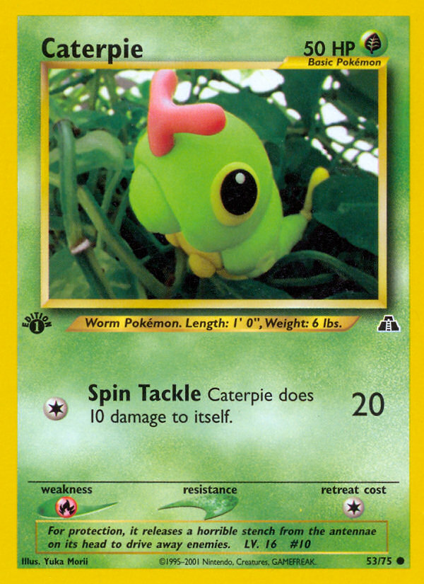 Caterpie (53/75) [Neo Discovery 1st Edition] - Evolution TCG
