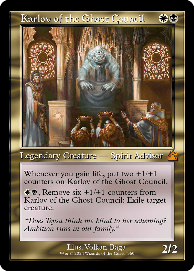 Karlov of the Ghost Council (Retro Frame) [Ravnica Remastered] - Evolution TCG