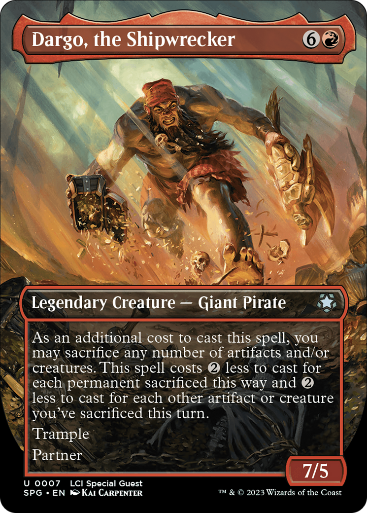 Dargo, the Shipwrecker (Borderless) [The Lost Caverns of Ixalan Special Guests] - Evolution TCG