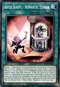 Abyss Script - Romantic Terror [LDS2-EN062] Common - Evolution TCG