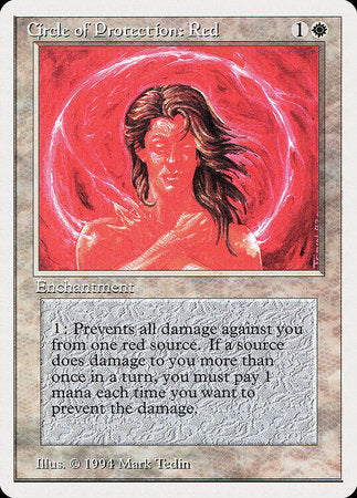 Circle of Protection: Red [Summer Magic / Edgar] - Evolution TCG