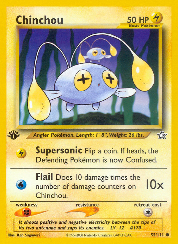 Chinchou (55/111) [Neo Genesis 1st Edition] - Evolution TCG