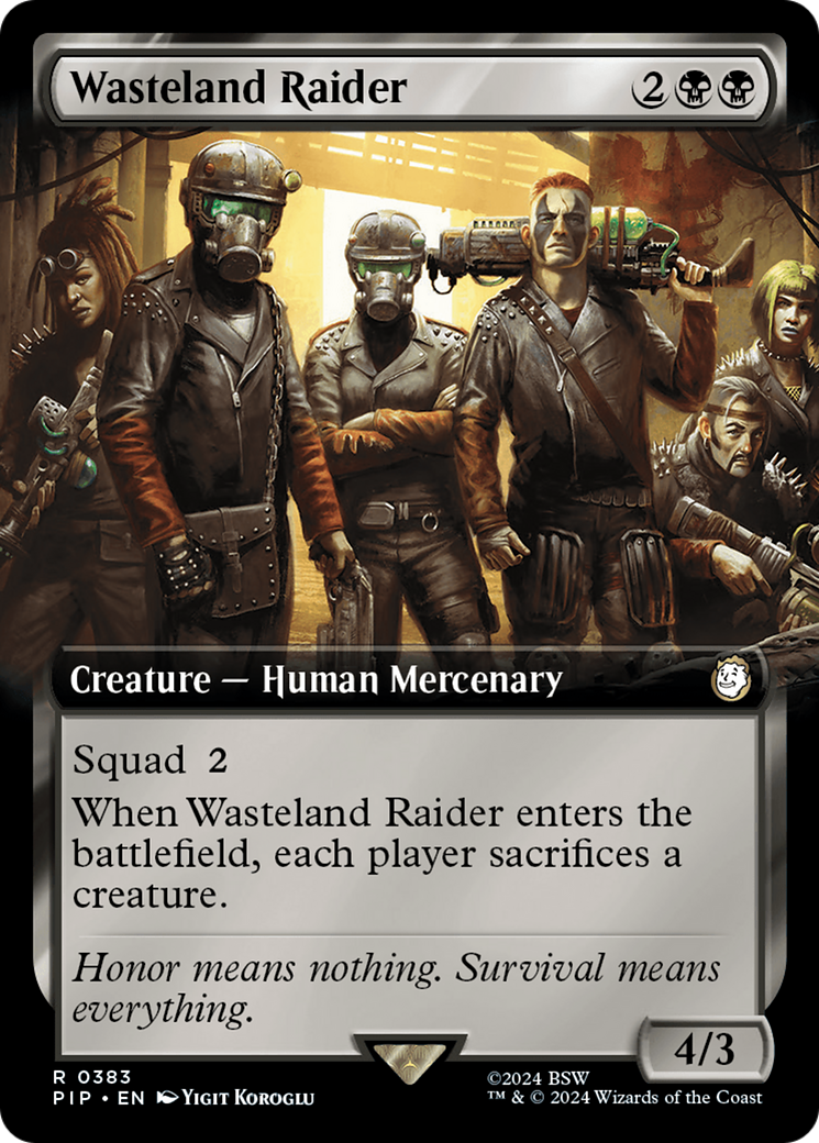 Wasteland Raider (Extended Art) [Fallout] - Evolution TCG