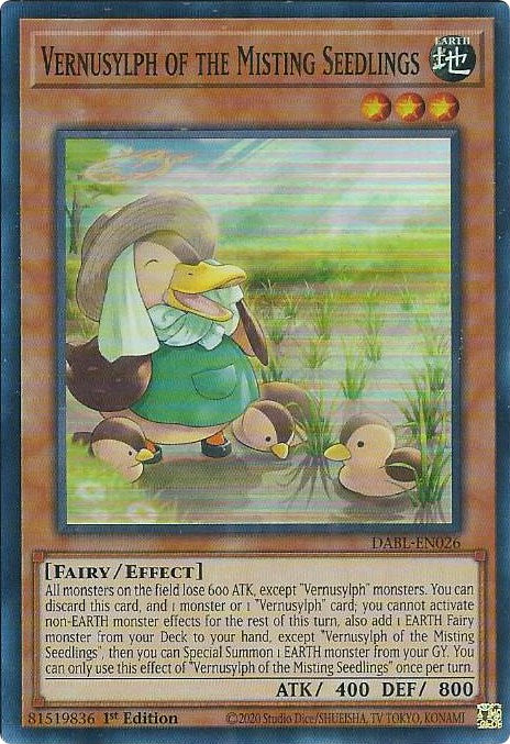 Vernusylph of the Misting Seedlings [DABL-EN026] Super Rare - Evolution TCG