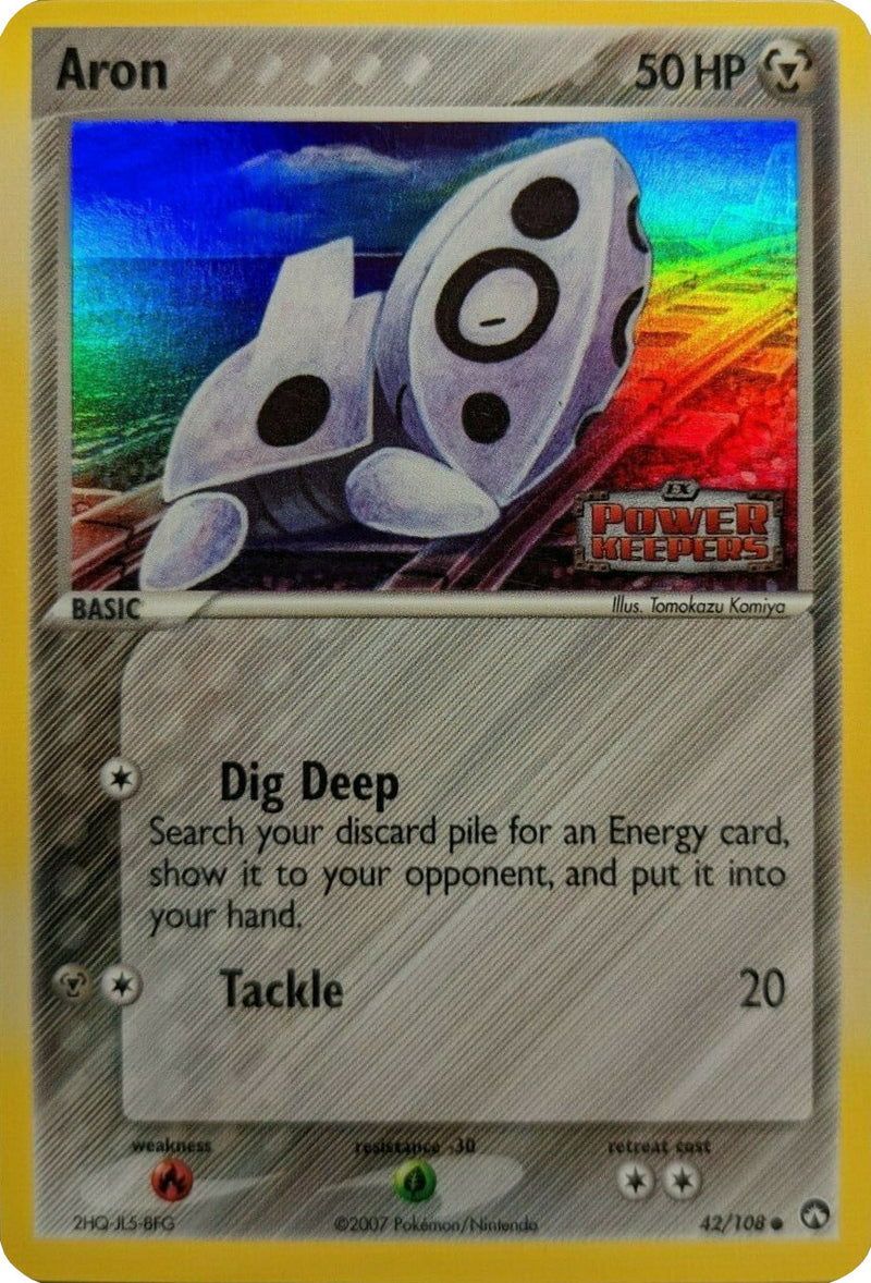 Aron (42/108) (Stamped) [EX: Power Keepers] - Evolution TCG
