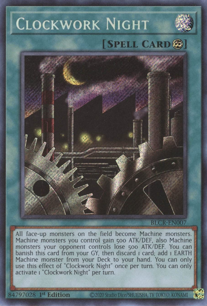 Clockwork Night [BLCR-EN007] Secret Rare - Evolution TCG