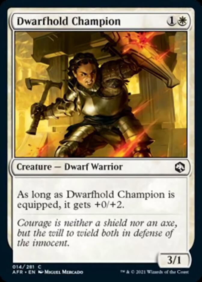 Dwarfhold Champion [Dungeons & Dragons: Adventures in the Forgotten Realms] - Evolution TCG