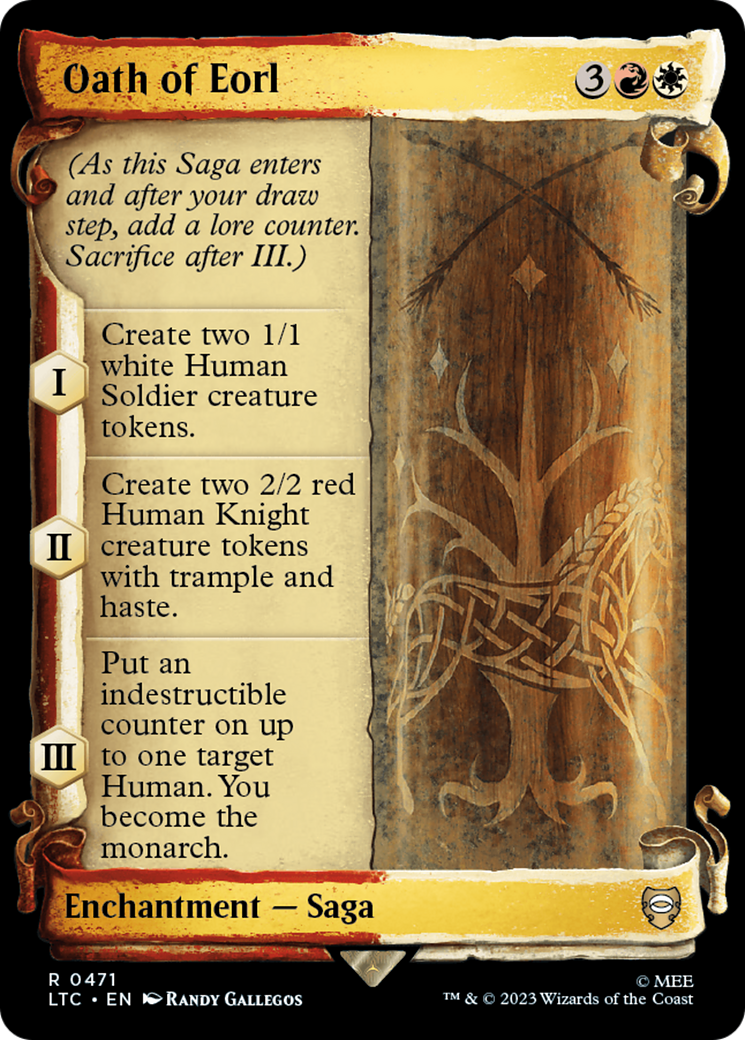 Oath of Eorl [The Lord of the Rings: Tales of Middle-Earth Commander Showcase Scrolls] - Evolution TCG