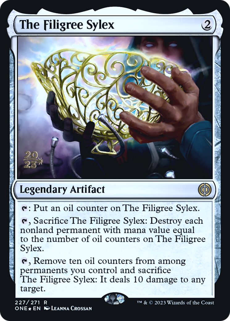 The Filigree Sylex [Phyrexia: All Will Be One Prerelease Promos] - Evolution TCG