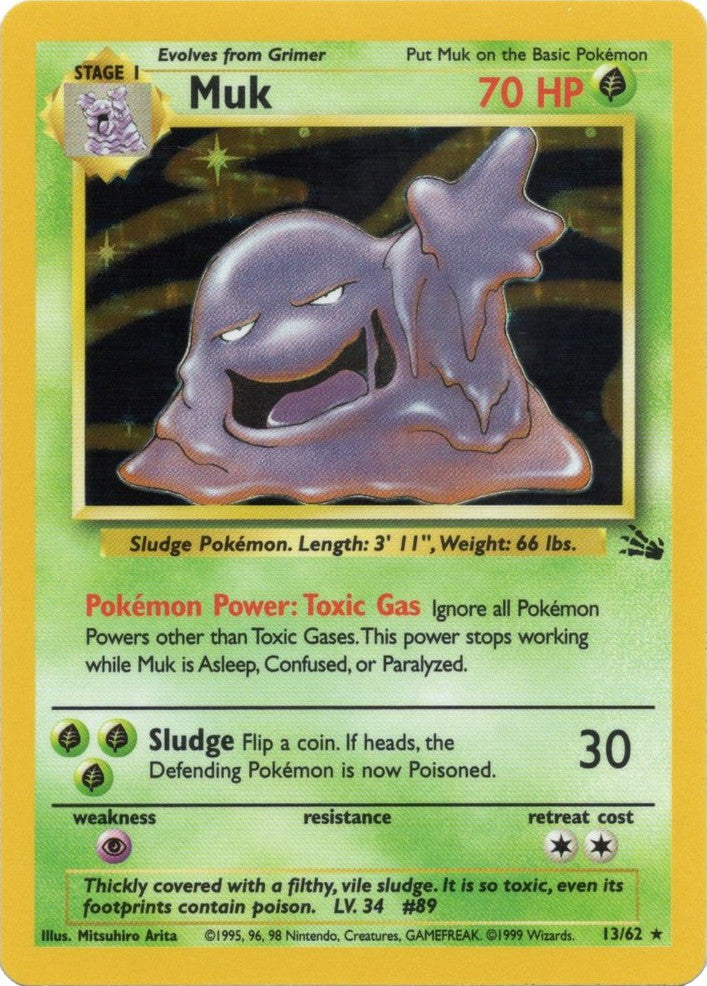 Muk (13/62) [Fossil Unlimited] - Evolution TCG