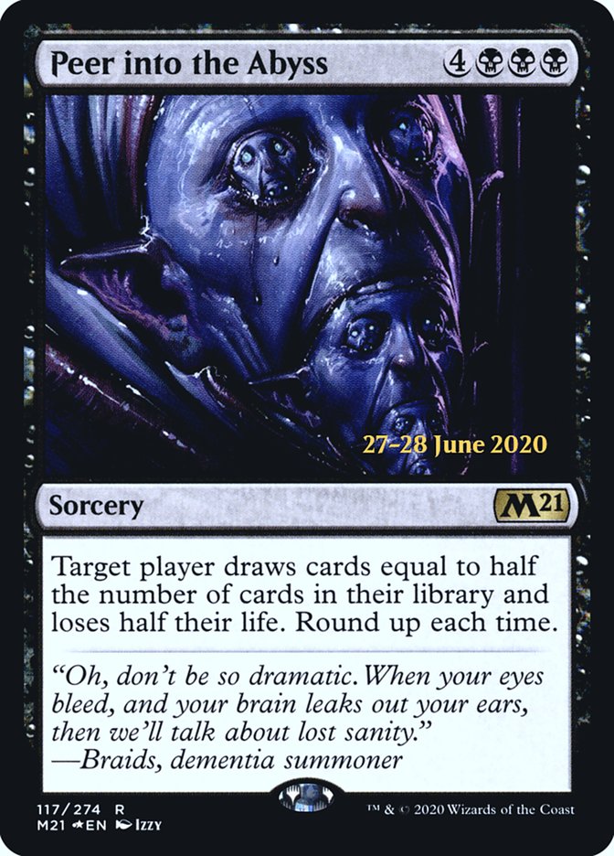Peer into the Abyss  [Core Set 2021 Prerelease Promos] - Evolution TCG