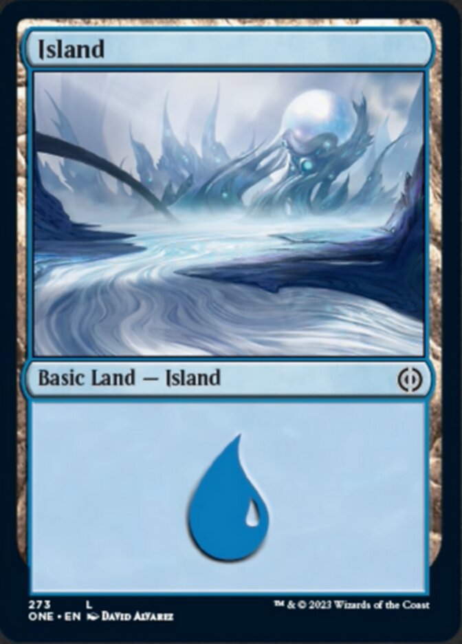 Island (273) [Phyrexia: All Will Be One] - Evolution TCG