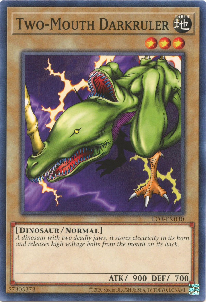 Two-Mouth Darkruler (25th Anniversary) [LOB-EN030] Common - Evolution TCG