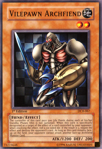 Vilepawn Archfiend [DCR-067] Common - Evolution TCG