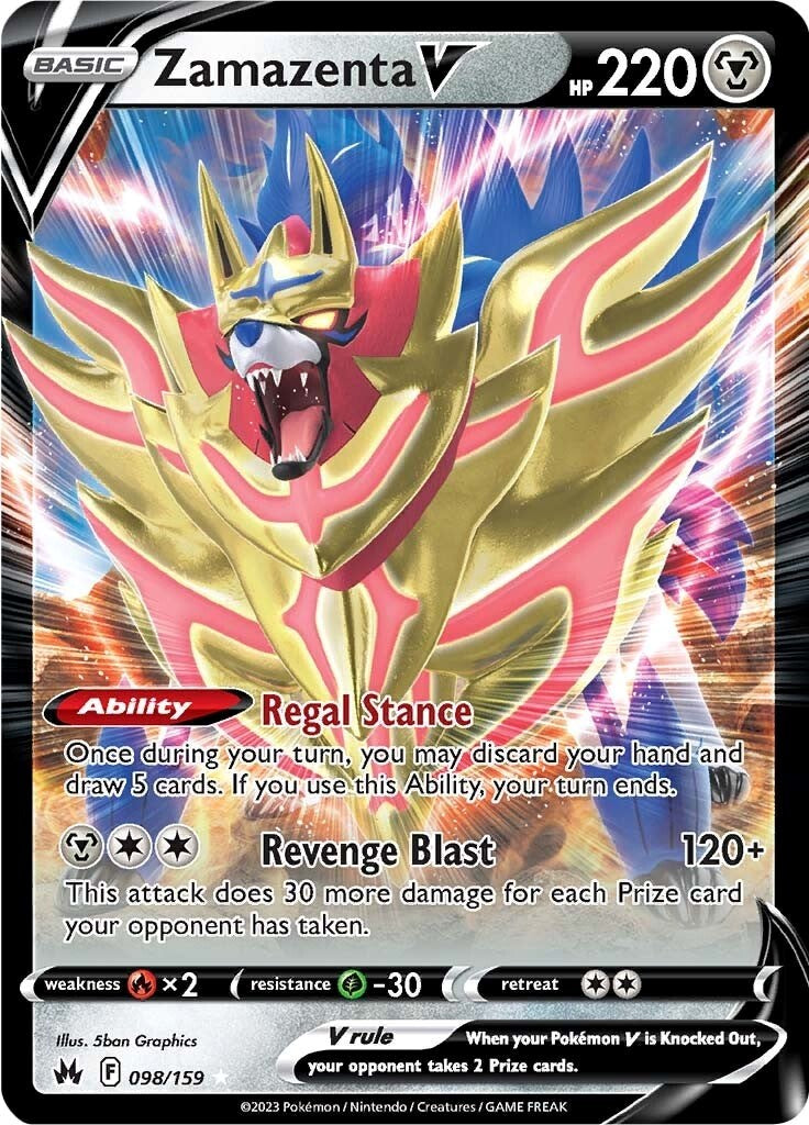 Zamazenta V (098/159) [Sword & Shield: Crown Zenith] - Evolution TCG