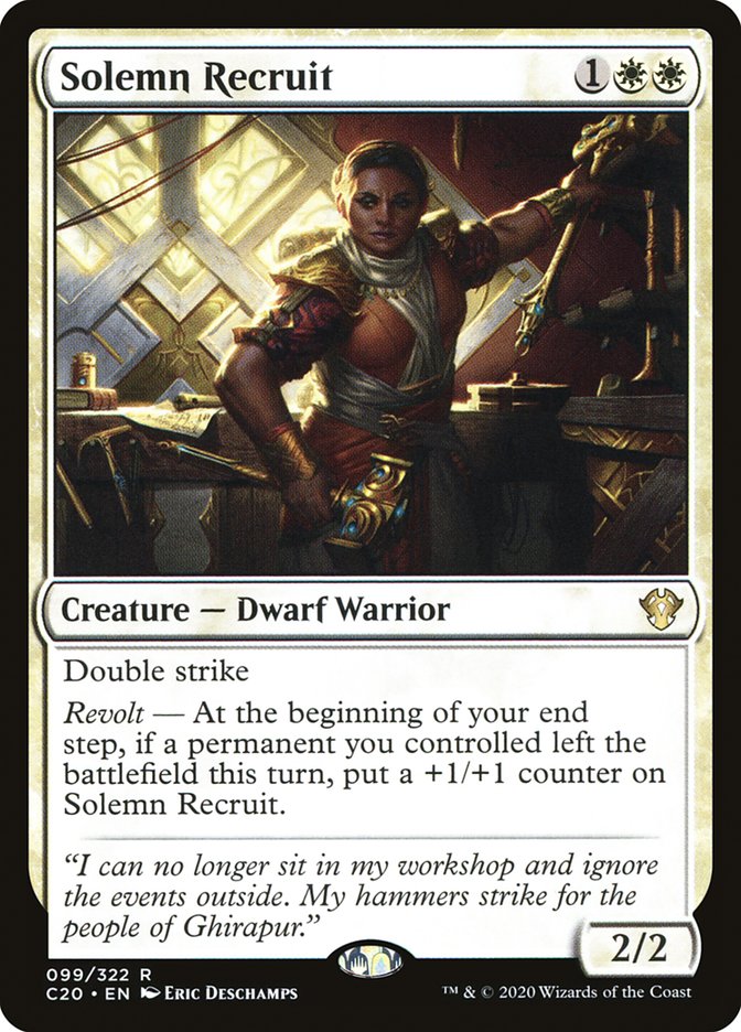 Solemn Recruit [Commander 2020] - Evolution TCG