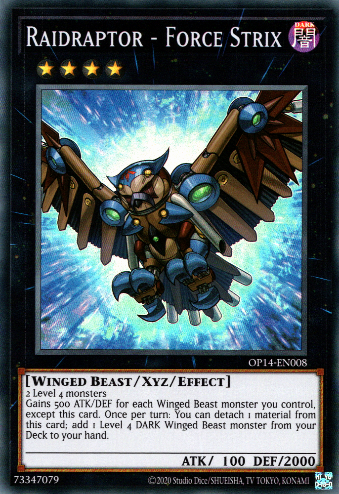 Raidraptor - Force Strix [OP14-EN008] Super Rare - Evolution TCG