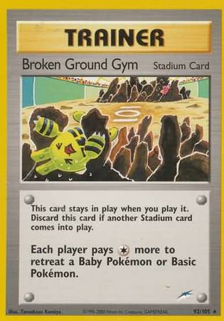 Broken Ground Gym (92/105) [Neo Destiny Unlimited] - Evolution TCG