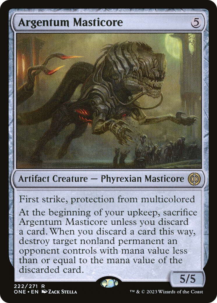 Argentum Masticore [Phyrexia: All Will Be One] - Evolution TCG