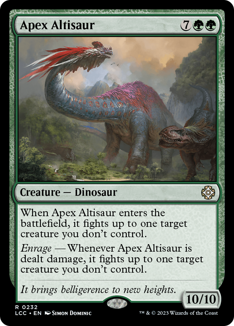 Apex Altisaur [The Lost Caverns of Ixalan Commander] - Evolution TCG