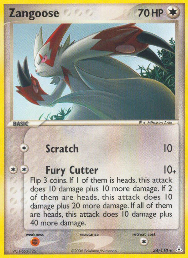 Zangoose (34/110) [EX: Holon Phantoms] - Evolution TCG