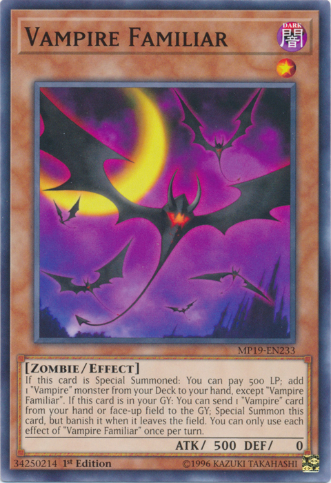 Vampire Familiar [MP19-EN233] Common - Evolution TCG
