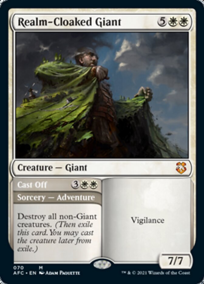 Realm-Cloaked Giant // Cast Off [Dungeons & Dragons: Adventures in the Forgotten Realms Commander] - Evolution TCG