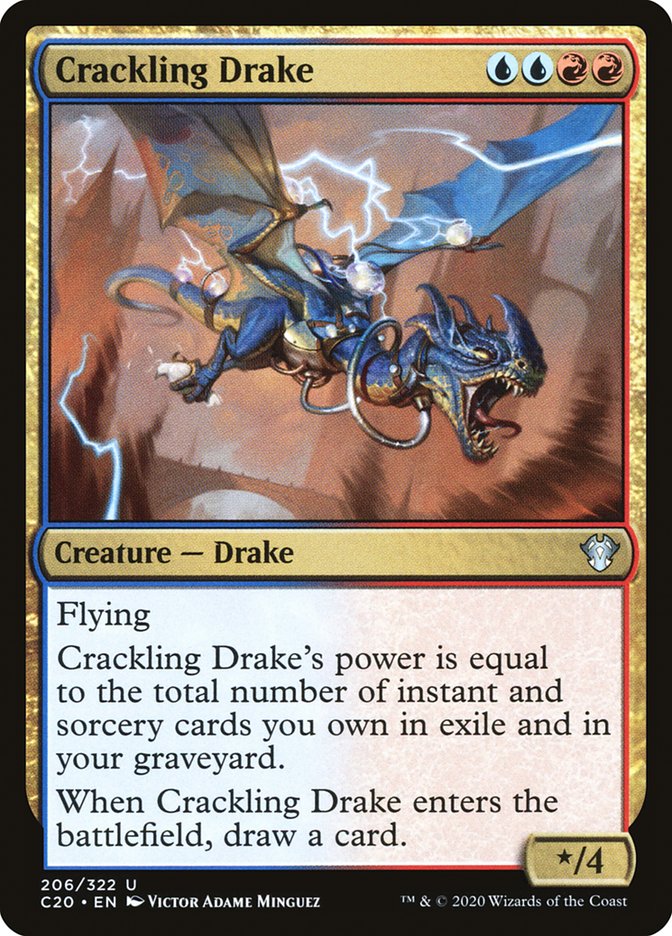 Crackling Drake [Commander 2020] - Evolution TCG