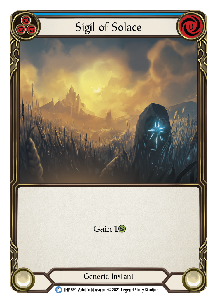 Sigil of Solace (Blue) [1HP389] (History Pack 1) - Evolution TCG