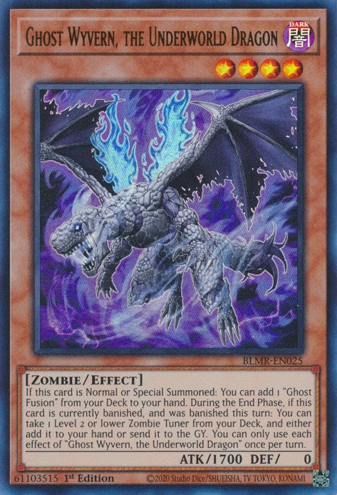 Ghost Wyvern, the Underworld Dragon [BLMR-EN025] Ultra Rare - Evolution TCG