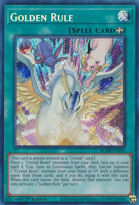 Golden Rule [BLMR-EN035] Secret Rare - Evolution TCG