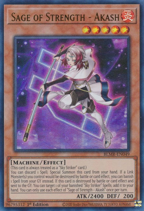 Sage of Strength - Akash [BLMR-EN049] Ultra Rare - Evolution TCG