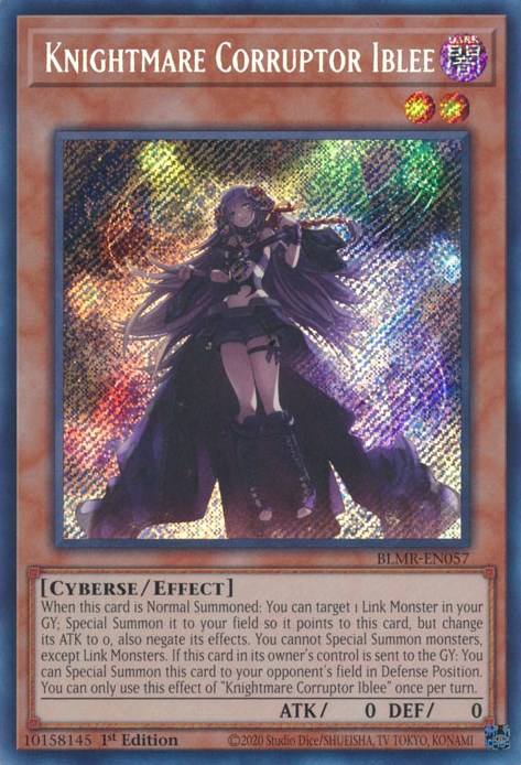 Knightmare Corruptor Iblee [BLMR-EN057] Secret Rare - Evolution TCG