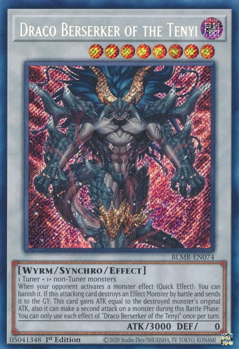 Draco Berserker of the Tenyi [BLMR-EN074] Secret Rare - Evolution TCG