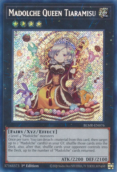 Madolche Queen Tiaramisu [BLMR-EN076] Secret Rare - Evolution TCG