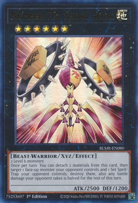 Number 72: Shogi Rook [BLMR-EN080] Ultra Rare - Evolution TCG