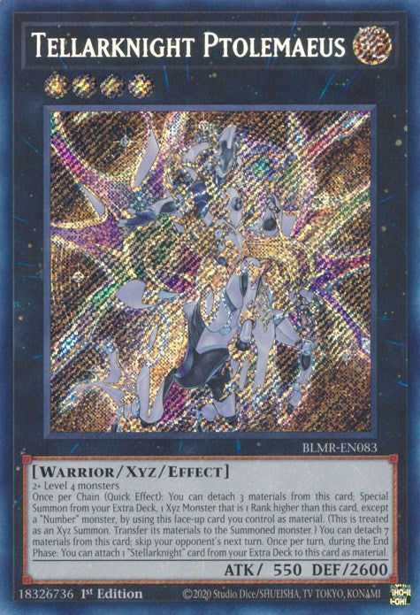 Tellarknight Ptolemaeus [BLMR-EN083] Secret Rare - Evolution TCG