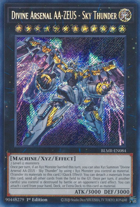 Divine Arsenal AA-ZEUS - Sky Thunder [BLMR-EN084] Secret Rare - Evolution TCG
