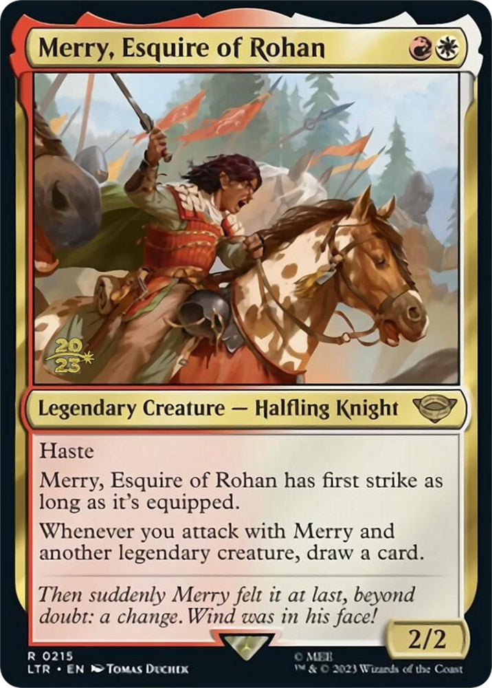 Merry, Esquire of Rohan [The Lord of the Rings: Tales of Middle-Earth Prerelease Promos] - Evolution TCG
