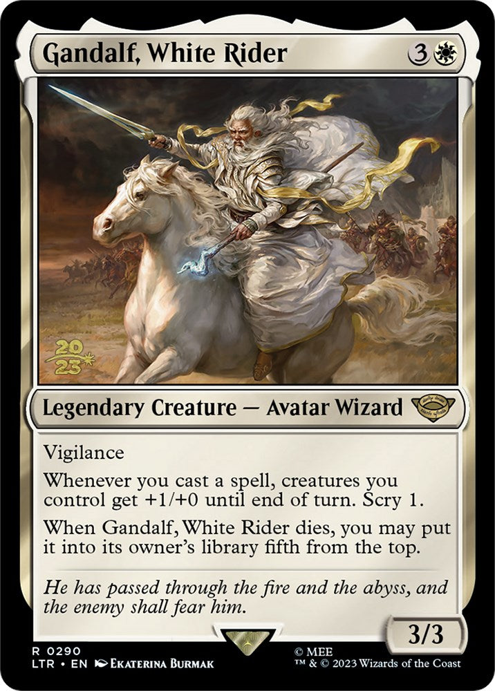 Gandalf, White Rider [The Lord of the Rings: Tales of Middle-Earth Prerelease Promos] - Evolution TCG