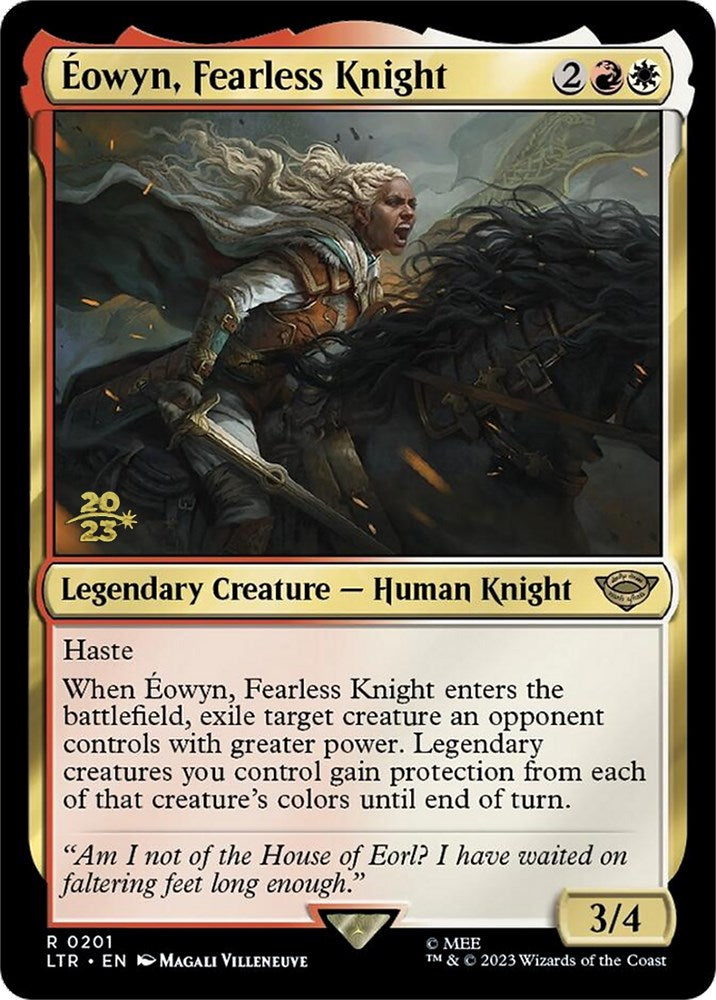 Eowyn, Fearless Knight [The Lord of the Rings: Tales of Middle-Earth Prerelease Promos] - Evolution TCG