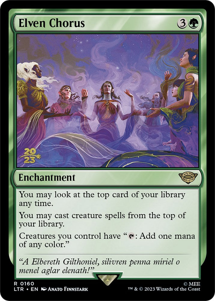 Elven Chorus [The Lord of the Rings: Tales of Middle-Earth Prerelease Promos] - Evolution TCG