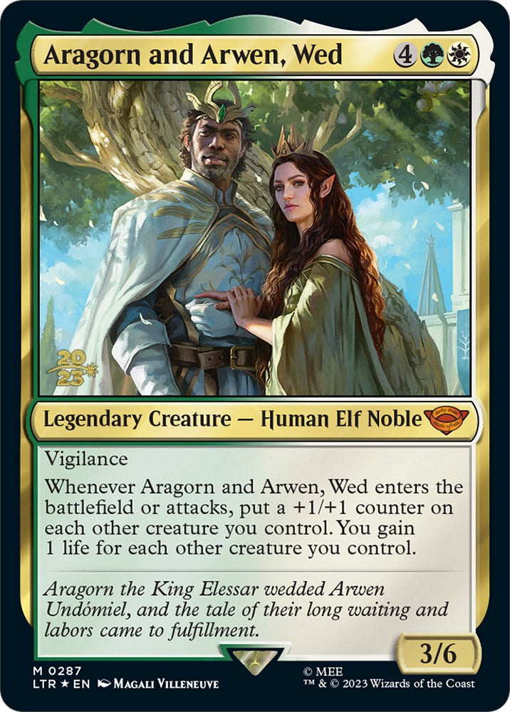 Aragorn and Arwen, Wed [The Lord of the Rings: Tales of Middle-Earth Prerelease Promos] - Evolution TCG