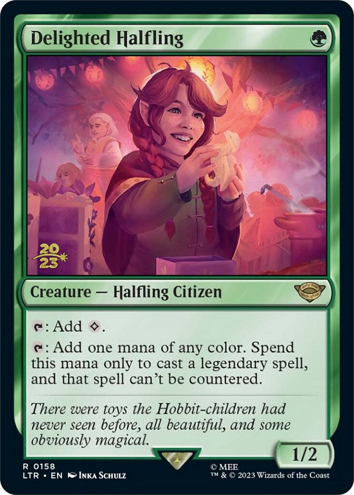 Delighted Halfling [The Lord of the Rings: Tales of Middle-Earth Prerelease Promos] - Evolution TCG