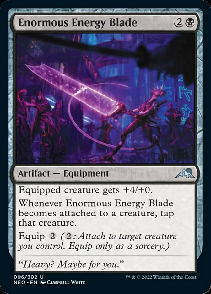Enormous Energy Blade [Kamigawa: Neon Dynasty] - Evolution TCG