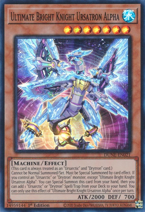 Ultimate Bright Knight Ursatron Alpha [DUNE-EN021] Super Rare - Evolution TCG