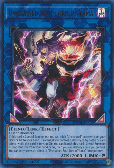 Unchained Soul Lord of Yama [DUNE-EN049] Ultra Rare - Evolution TCG